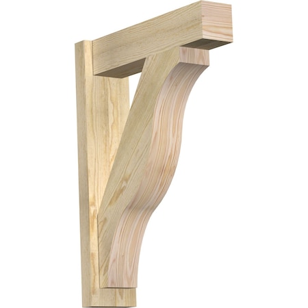 Ekena Millwork Funston Block Rough Sawn Outlooker, Douglas Fir, 6"W x 22"D x 30"H OUT06X22X30FST05RDF